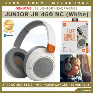 NEW Genuine JBL Junior 460 Bluetooth Noise Cancelling Kids Headphones Mic White - Picture 1 of 14