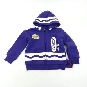 Crayola Uva Púrpura Niño Pequeño Sudadera con Capucha Chaqueta Cremallera y Capucha 2T Nuevo con Etiquetas $32 - Imagen 1 de 3