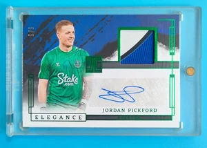 2023-24 Impeccable Everton Pickford ELEGANCE Patch Auto 5/5 - Picture 1 of 2