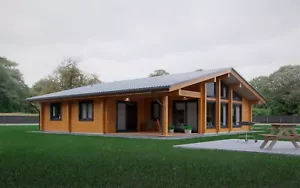 €54k/144 m² FERTIGHAUS-BAUSATZ AUS ÖKOLOGISCHEN BRETTSCHICHTHOLZ - RABATTCARD 3% - Bild 1 von 19