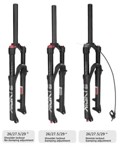 26/27.5/29er Mountainbike Vorne Federung Luft Gabel Stoßdämpfer Reise 120mm - Bild 1 von 30