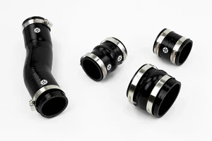 Stoney Racing Silicone Intercooler Hoses fits Toyota MR2 MK2 Turbo Rev3-5 Black - Picture 1 of 4