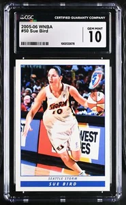 2005-06 WNBA #50 Sue Bird Seattle Storm Graded CGC 10 Gem Mint UCONN Huskies - Picture 1 of 10