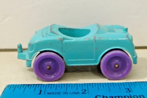 1968 TOOTSIETOY~AQUA CONVERTIBLE WITH PURPLE TIRES ~CHICAGO U.S.A. (A) - Picture 1 of 7