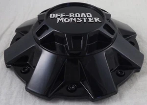 Monster Off-Road Wheels Gloss Black Custom Wheel Center Cap Caps # C-8115-1 - Picture 1 of 4