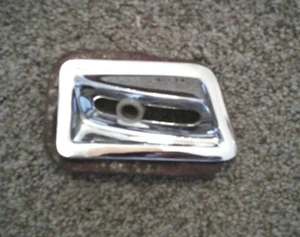 1963-1964 Cadillac Drivers Door Mirror Control Escutcheon Chrome Shiny Chrome! - Picture 1 of 2