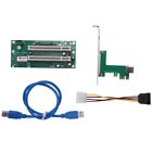 Pci Express To Dual Pci Adapter Card Pcie X1 To Router Tow 2 Pci Slot Riser3137