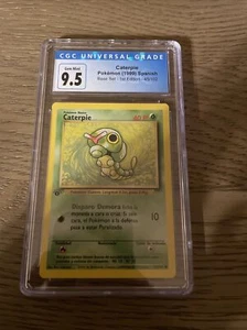 SPANISH Caterpie 45/102 Base Set 1st Edition  - Common Pokemon Card - CGC 9.5 - Picture 1 of 2