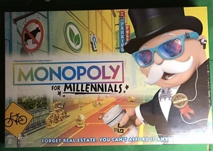 Monopoly For Millennials Board Game Parker Brothers Hasbro 2018 Brand New Sealed - Picture 1 of 2