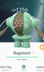 Shiny Registeel Pokemon Gen3 Go Same/30 Day Pokémon Hoenn Legendary Read Desc - Picture 1 of 1