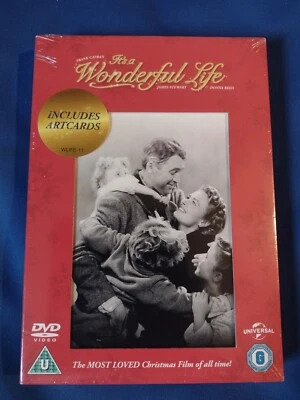 IT'S A WONDERFUL LIFE (1946) Ltd. Ed. DVD + ARTCARDS (B&W + COLOUR) NEW SEALED - Image 1 of 2