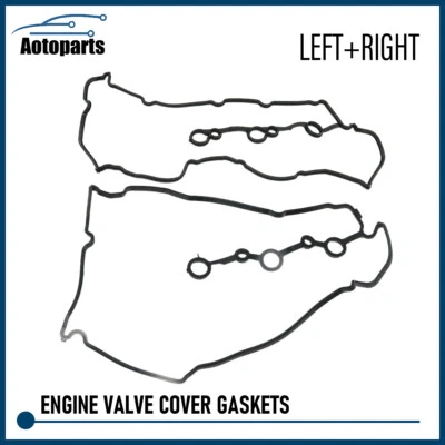 NUEVO JUEGO DE JUNTAS DE CUBIERTA DE VÁLVULA DE MOTOR DERECHA Y IZQUIERDA PARA NISSAN INFINITI QX56 QX80 Foto 1 de 4