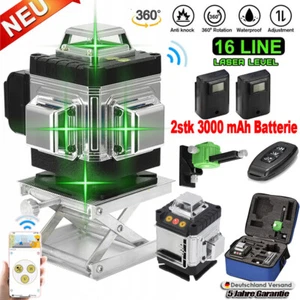 16 Line 4D 360° Rotationslaser Selbstnivellierender Baulaser Strahl Laser Level - Bild 1 von 24