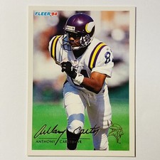 1994 Fleer Anthony Carter Minnesota Vikings #288 Trading Card Tc4