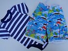 Lot 2 Baby Boys Summer Clothes Gap Swimming Shorts Romper Sz 18-24 M Bodysuit