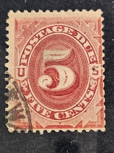 US Stamp Sc J25, 5c Postage Due, Used F/VF CV$16.00 (A111) - Picture 1 of 1