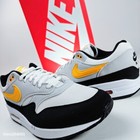 Nike Air Max 1 Mens US 14 White Black Yellow Gold Retro Runner Trainer Lifestyle