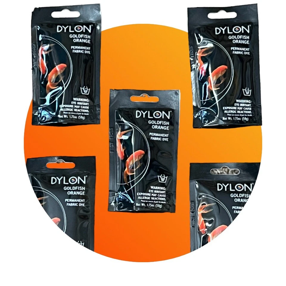 Dylon Dyl87055 Permanent Fabric Dye Burntorng Goldfish Orng
