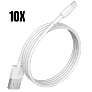 3FT 6FT USB Fast Charger Cable Sync Charging Cord Lot For iPhone 12 11 8 7 6 XR - Picture 1 of 14