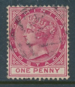 Dominica 1889 SG 22a Deep Carmine Used QV Queen Victoria Wmk Crown CA - Picture 1 of 1