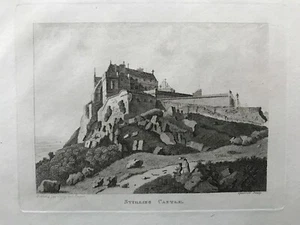 1790 Estampado antiguo; Castillo de Stirling, Escocia después de Grose - Imagen 1 de 2