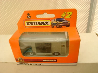 1998 MATCHBOX SUPERFAST #2 BLUE & GRAY BEDFORD HORSE BOX TRUCK NEW IN BOX - Image 1 of 3