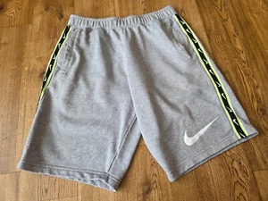 Nike Sportswear Repeat Tape Jogger /Sweat Style Grey Men's Shorts Size M - Picture 1 of 8