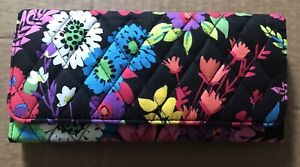 Vera Bradley Midnight Blues Trifold Wallet Approximately 4”x8” HARD TO FIND ITEM