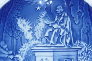 BING & GRONDAHL COPENHAGUE PORCELANA DINAMARCA NAVIDAD 1988 VIEJO POETA - Imagen 1 de 1
