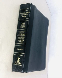Hebrew-Greek Key Study Bible by Zodhiates KJV AMG Pub. 1991 Bonded Leather - Picture 1 of 9