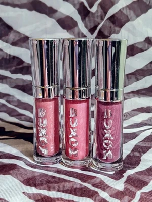 3Pc. BUXOM Mini Full-On LIP Polish Set 0.07fl. Oz / 2 ml. Open Box •NEW• - Image 1 of 4