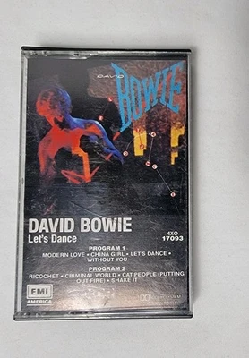 DAVID BOWIE Let's Dance Cassette Tape 1983 Art Rock EMI  - Image 1 of 4