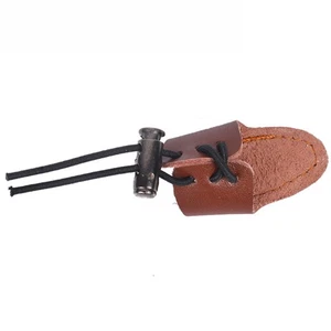 Bow Hunting Thumb Ring 2pcs Leather Finger For Guards for Left and Right Hand - Picture 1 of 30