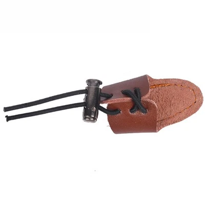 Bow Hunting Thumb Ring 2pcs Leather Finger For Guards for Left and Right Hand - Image 1 of 4
