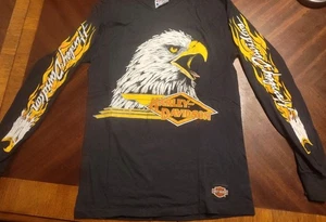 Camiseta Harley-Davidson Screaming Eagle vintage de los años 80 castaño rojizo CA - Imagen 1 de 9