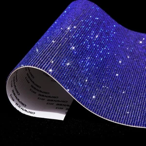 Bling Rhinestone Sheets Self Adhesive for DIY, 9.4 x 7.9 Inch Rhinestone - Picture 1 of 6