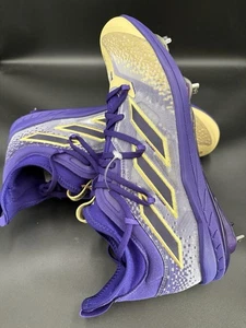 Adidas AdiZero Afterburner Washington Huskies Mens Metal Baseball Cleats Sz 12.5 - Picture 1 of 14