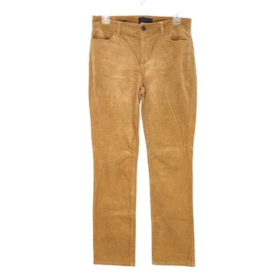 Talbots Heritage Stretch Corduroy Straight Leg Pants Mid Rise Tan Womens Size 6P - Image 1 of 4