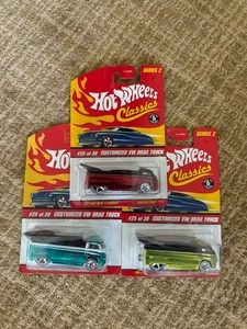 Hot Wheels Lot 3x Classics Series 2 Customized VW Drag Truck #25/30 J1 - Picture 1 of 1