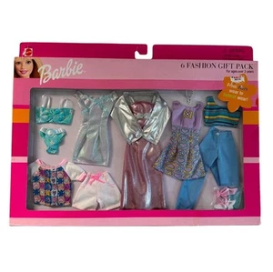 Vintage 1999 Mattel Barbie 6 Fashion Gift Pack From Fun Wear to Formal Wear NIB - Picture 1 of 12