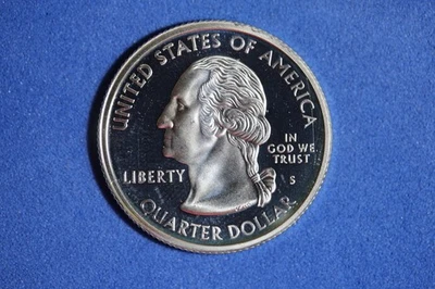 2000 S NEW HAMPSHIRE SILVER PROOF STATEHOOD WASHINGTON QUARTER #K57343 - Image 1 of 2