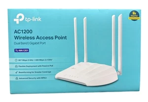 TP-Link AC1200 Punto de Acceso Inalámbrico Gigabit Puente Wi-Fi TL-WA1201 NUEVO Caja Abierta - Imagen 1 de 5