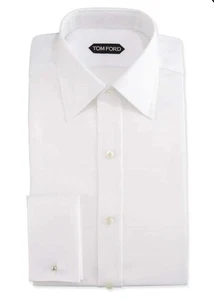 Tom Ford Men’s White 100% Cotton Button Down Dress Shirt - Picture 1 of 2
