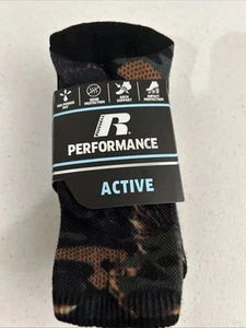Russell Performance Active Boys Crew Socks 3-pairs Assorted Colors small 4.5-8.5 - Picture 1 of 3
