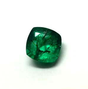 10 Ct Cushion Cut Natural Green Emerald Beautiful Gemstone Making Custom Jewelry - Picture 1 of 6