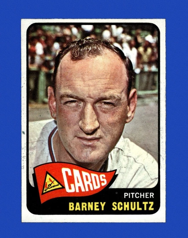 1965 O-Pee-Chee Set-Break # 28 Barney Schultz EX-EXMINT *GMCARDS* - Image 1 of 2