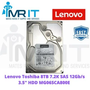 LENOVO 8TB SAS 3.5" 7.2K RPM HDD MG06SCA800E - Picture 1 of 1