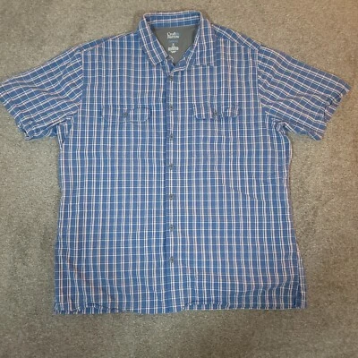 Croft & Barrow Shirt Mens XL Plaid Button Up Quick Dry Outdoor Fishing Vented - Image 1 of 4