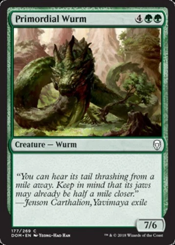 x1 Primordial Wurm - Dominaria - NM - MTG - Image 1 of 1