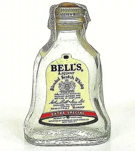 Bells liquore whisky miniatura bottiglia liquore sigillo fiscale Scozia importazione vuota vintage - Foto 1 di 7